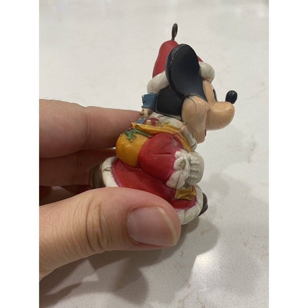 3/$15 SALE - Vintage Disney Kurt S. Adler Santa Mickey Mouse Ceramic Ornament - Picture 5 of 8